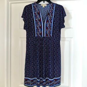 MICHAEL Michael Kors Mosaic Border Print Dress